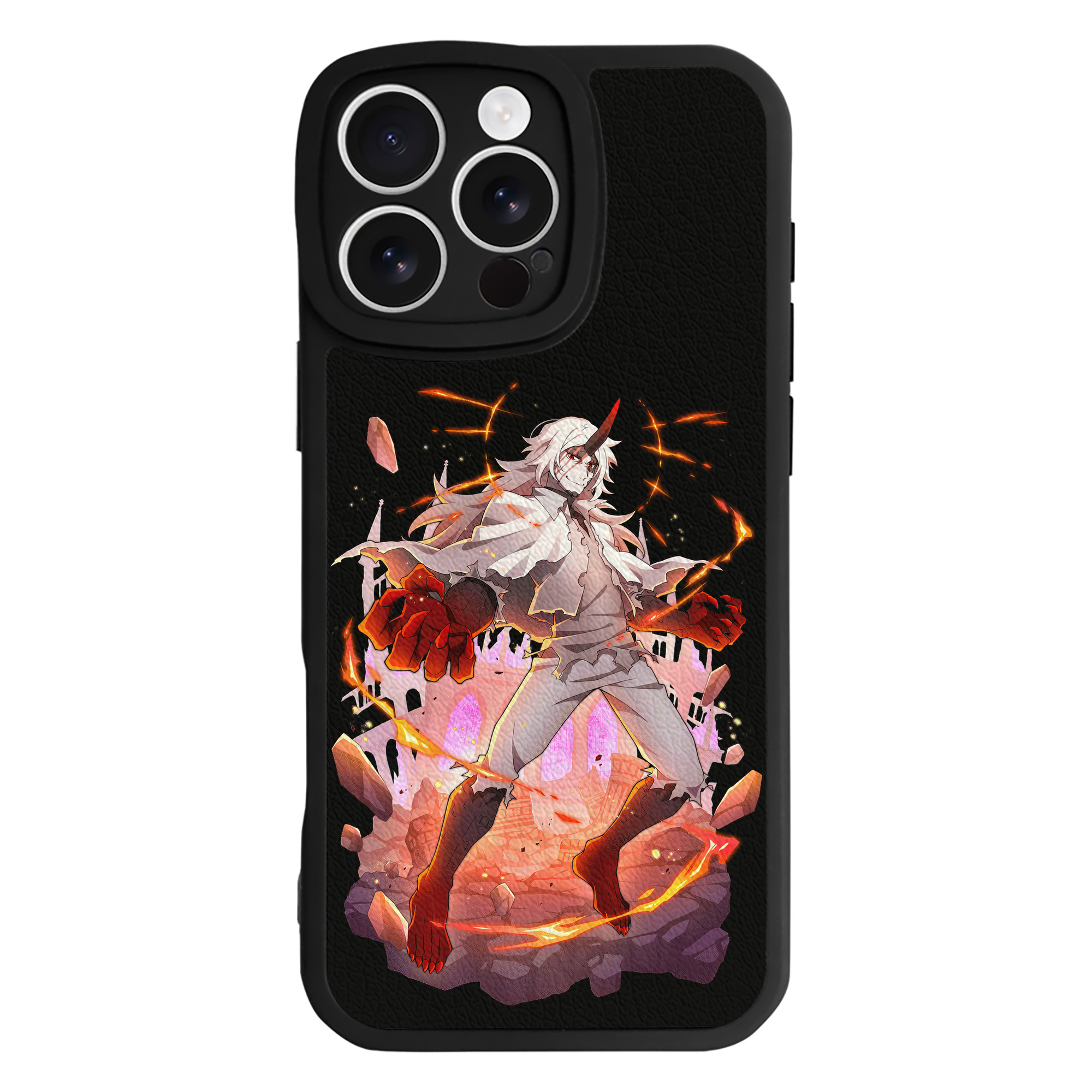 （画像用） 文豪ストレイドッグス Bungo Stray Dogs 【iPhone 16シリーズ対応】シリコンスマホケース（レザー調） 材質：シリコン
